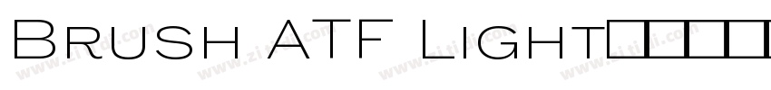 Brush ATF Light字体免费下字体转换